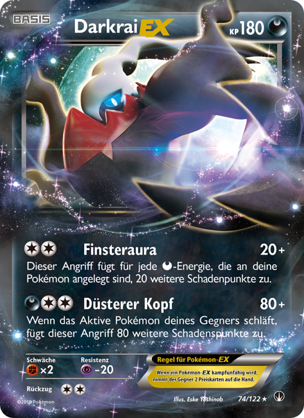 Darkrai EX 74 — BREAKpoint (German Pokémon TCG card)