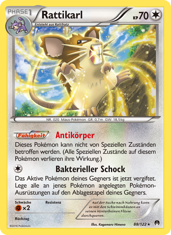 Rattikarl 88 — BREAKpoint (German Pokémon TCG card)