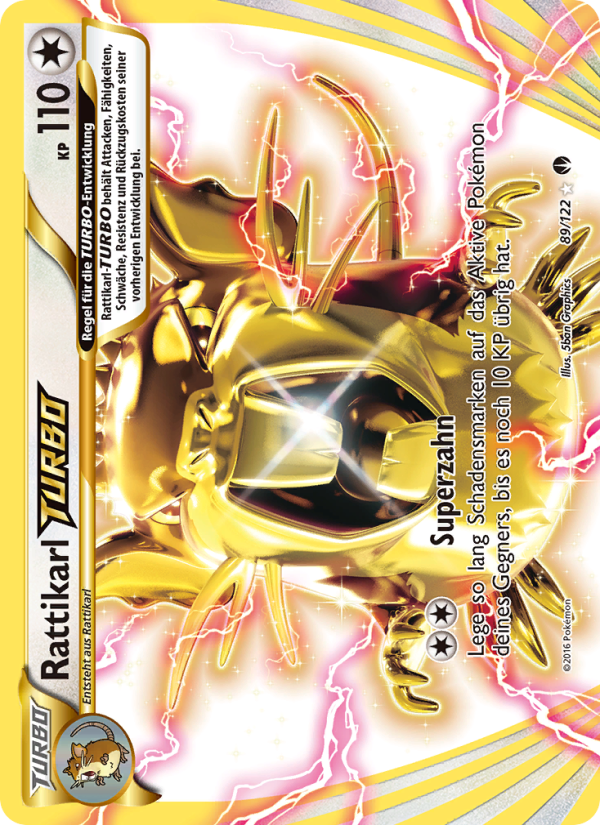 Rattikarl-TURBO 89 — BREAKpoint (German Pokémon TCG card)