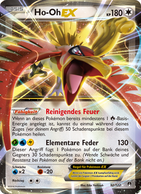 Ho-Oh EX 92 — BREAKpoint (German Pokémon TCG card)