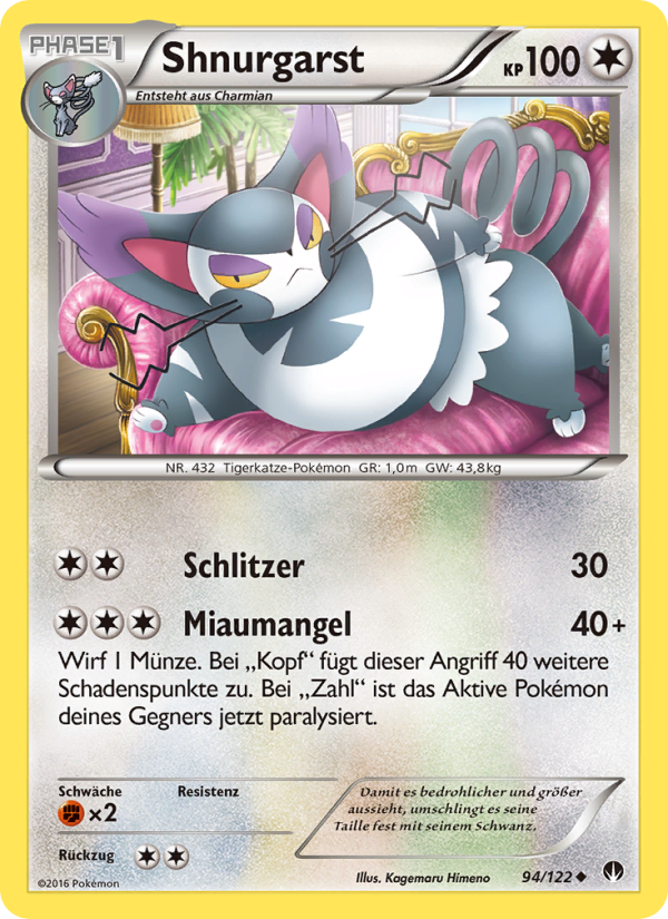 Shnurgarst 94 — BREAKpoint (German Pokémon TCG card)