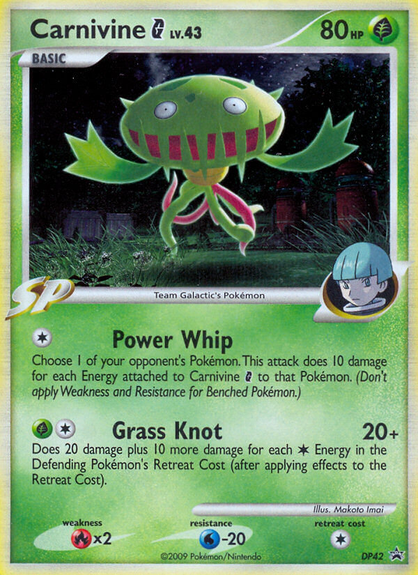 Carnivine G DP42 — Diamond & Pearl Promos (English Pokémon TCG card)