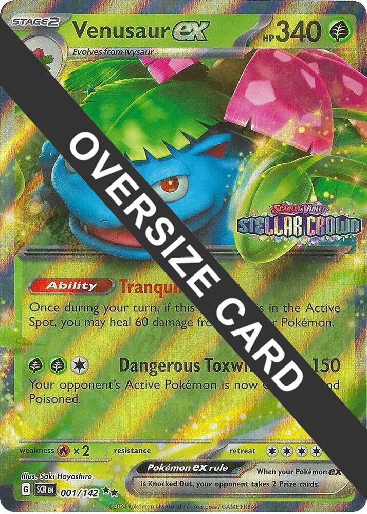 Venusaur ex 001/142 — Jumbo Cards (English Pokémon TCG card)