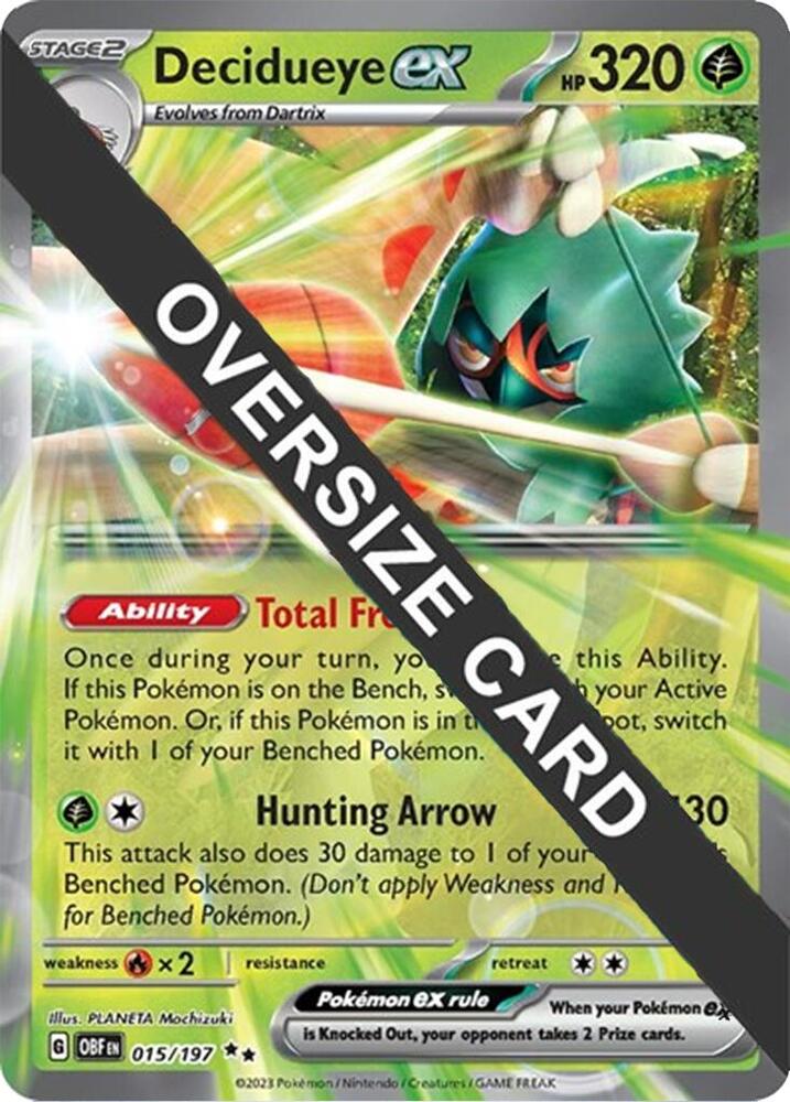 Decidueye ex - 015/197 015/197 — Jumbo Cards (English Pokémon TCG card)