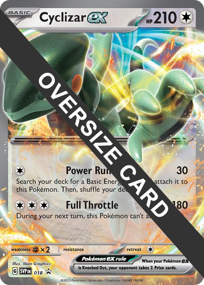 Cyclizar ex 018 — Jumbo Cards (English Pokémon TCG card)