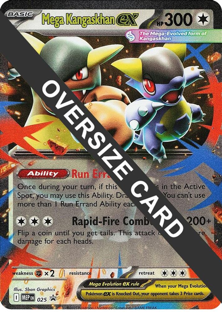 Mega Kangaskhan ex - 025 025 — Jumbo Cards (English Pokémon TCG card)