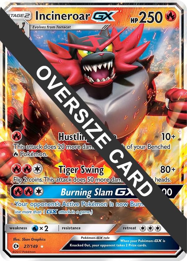 Incineroar GX - 27/149 027/149 — Jumbo Cards (English Pokémon TCG card)