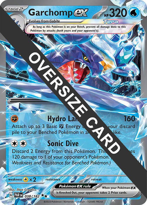 Garchomp ex - 038/182 038/182 — Jumbo Cards (English Pokémon TCG card)