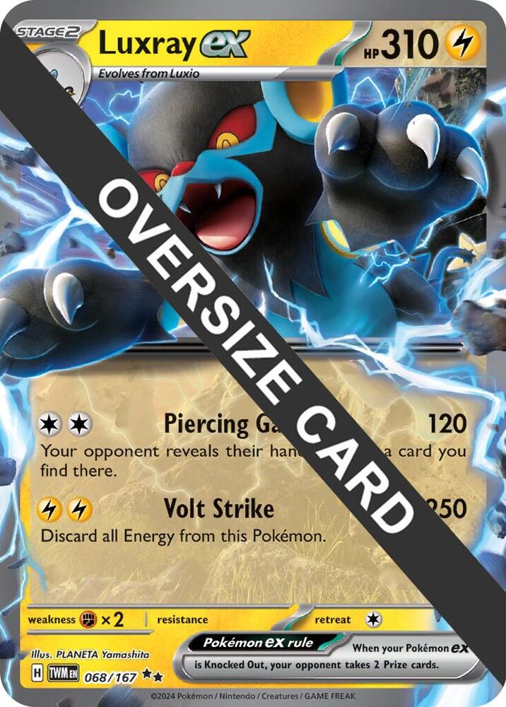 Luxray ex - 068/167 (Meddling Sparks Premium Collection) 068/167 — Jumbo Cards (English Pokémon TCG card)