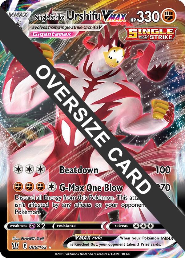 Single Strike Urshifu VMAX - 086/163 086/163 — Jumbo Cards (English Pokémon TCG card)