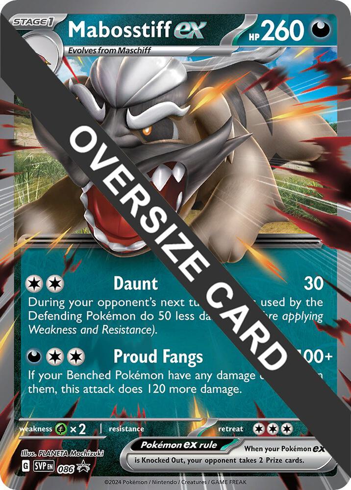 Mabosstiff ex - Jumbo Card 086 — Jumbo Cards (English Pokémon TCG card)