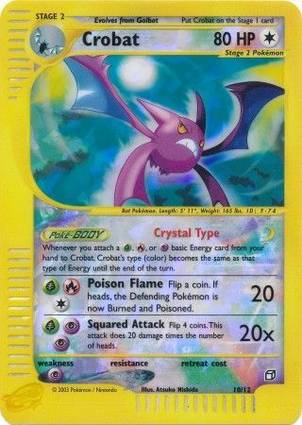 Crobat - 10/12 (Box Topper) 010/012 — Jumbo Cards (English Pokémon TCG card)
