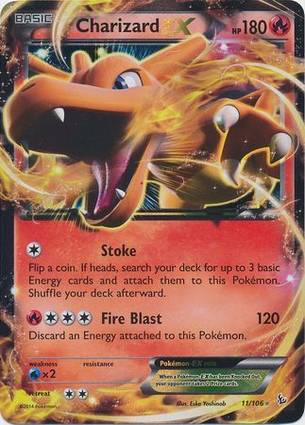 Charizard EX - 11/106 011/106 — Jumbo Cards (English Pokémon TCG card)
