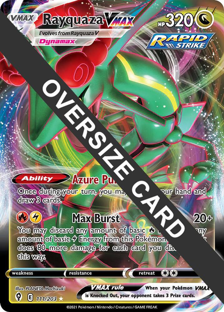 Rayquaza VMAX - 111/203 111/203 — Jumbo Cards (English Pokémon TCG card)