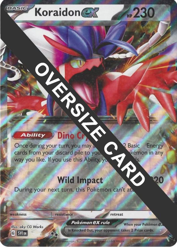 Koraidon ex 125/198 — Jumbo Cards (English Pokémon TCG card)
