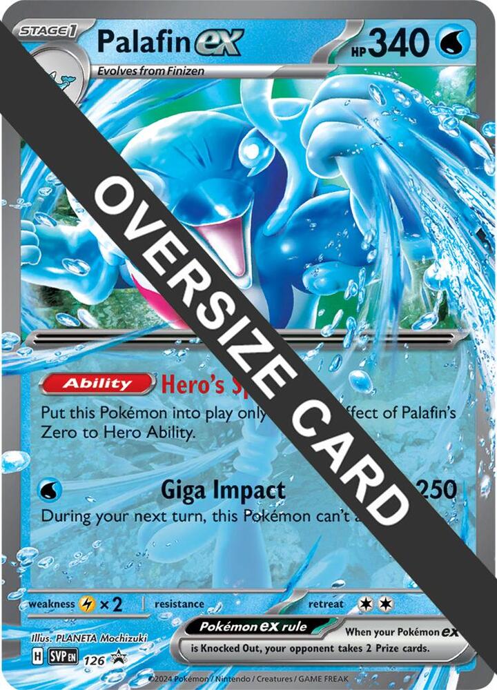 Palafin ex - 126 126 — Jumbo Cards (English Pokémon TCG card)