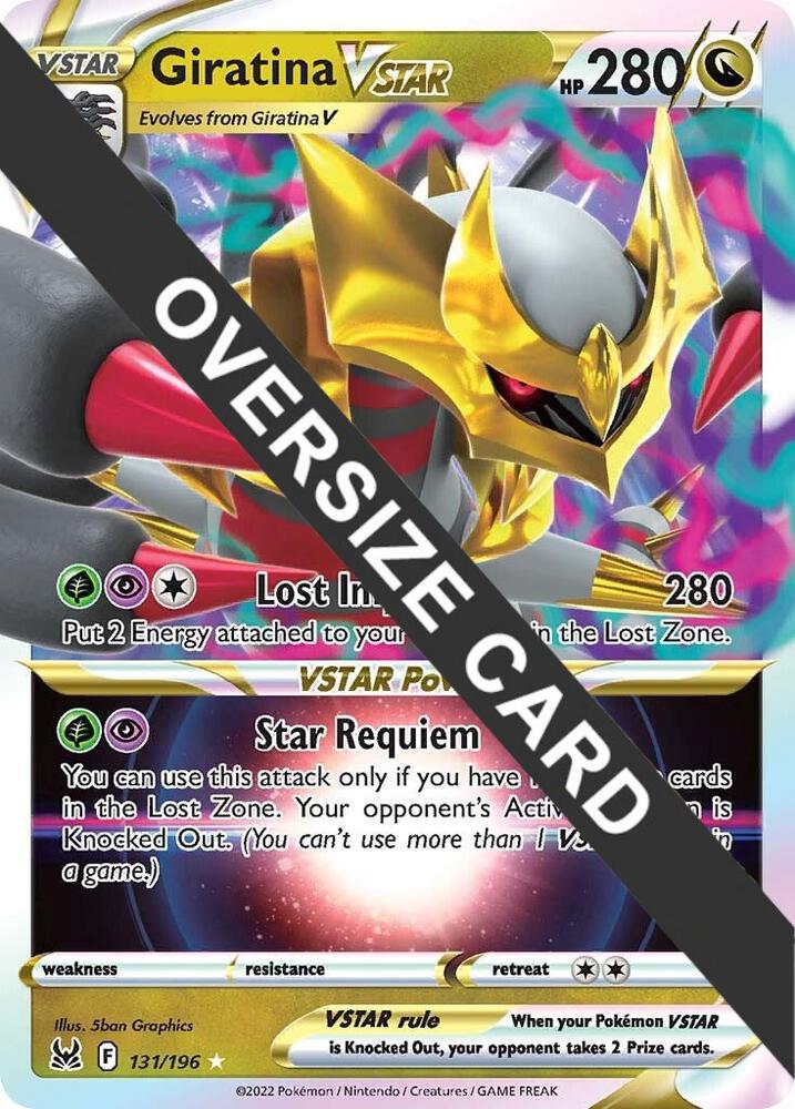 Giratina VSTAR 131/196 — Jumbo Cards (English Pokémon TCG card)