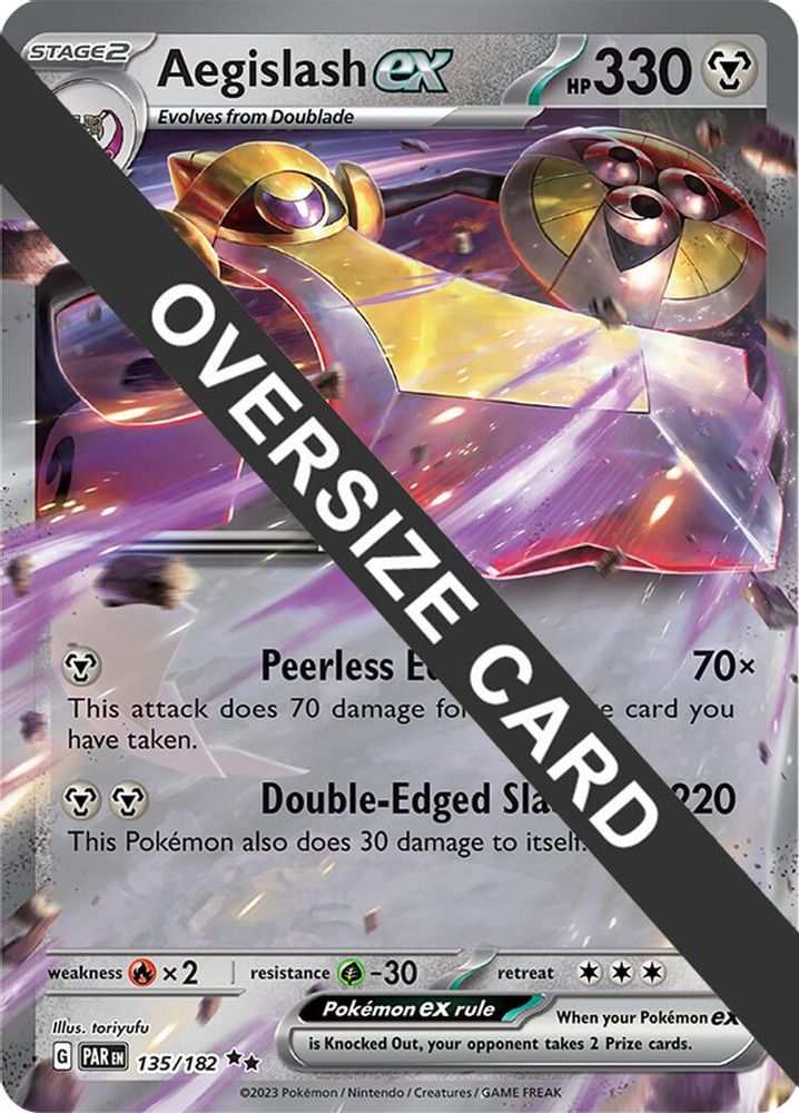 Aegislash ex 135/182 — Jumbo Cards (English Pokémon TCG card)