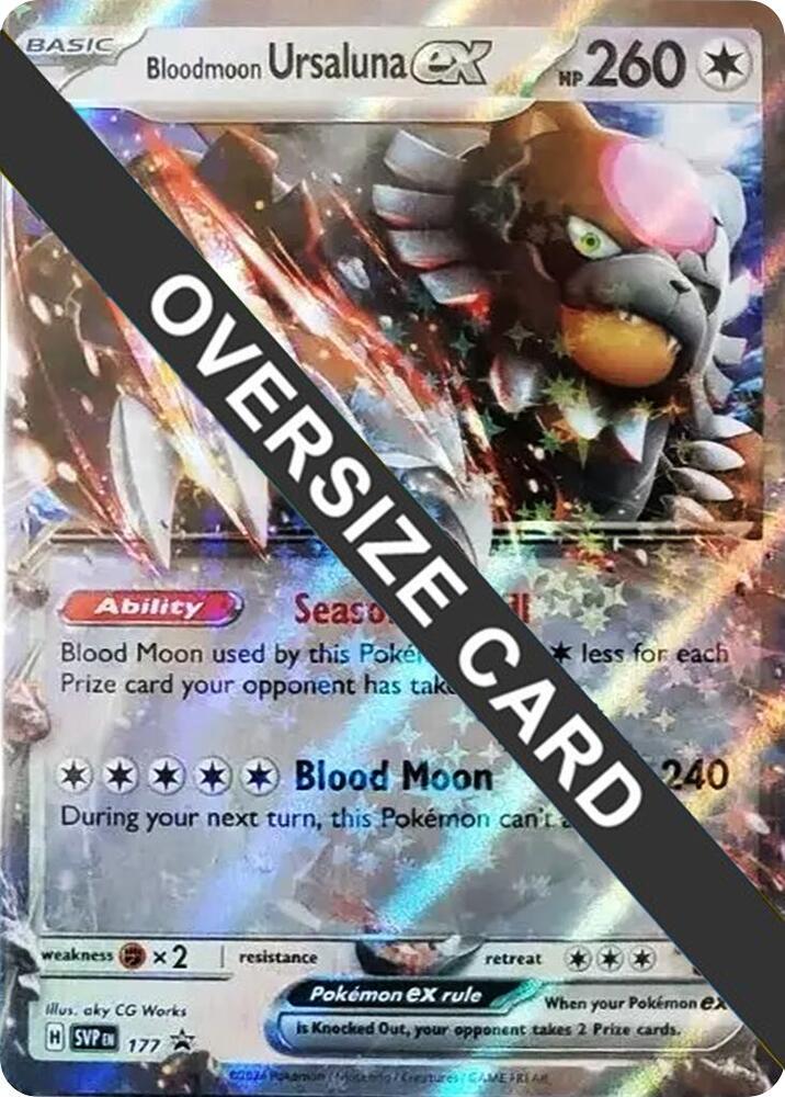 Bloodmoon Ursaluna ex - 177 141/167 — Jumbo Cards (English Pokémon TCG card)