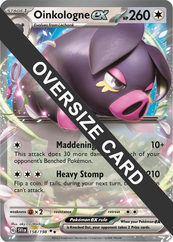 Oinkologne ex - 158/198 158/198 — Jumbo Cards (English Pokémon TCG card)