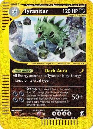 Tyranitar - 3/12 003/012 — Jumbo Cards (English Pokémon TCG card)