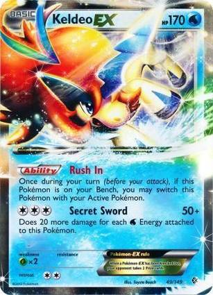 Keldeo EX - 49/99 049/099 — Jumbo Cards (English Pokémon TCG card)