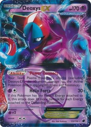 Deoxys EX - 53/116 (Plasma Freeze) 053/116 — Jumbo Cards (English Pokémon TCG card)