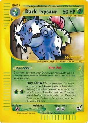 Dark Ivysaur - 6 (Best of Game 6 Promo) 006 — Jumbo Cards (English Pokémon TCG card)