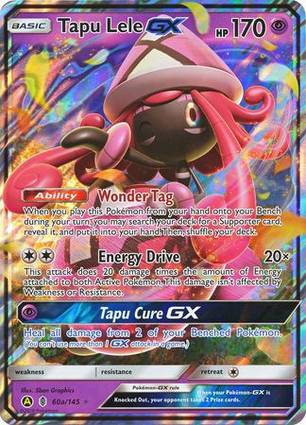 Tapu Lele GX - 60a/145 060a/145 — Jumbo Cards (English Pokémon TCG card)