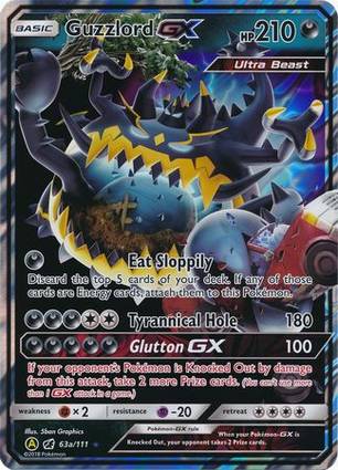 Guzzlord GX - 63a/111 063a/111 — Jumbo Cards (English Pokémon TCG card)