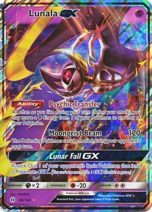 Lunala GX - 66/149 066/149 — Jumbo Cards (English Pokémon TCG card)