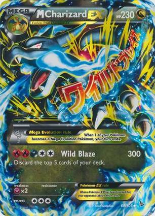 M Charizard EX - 69/106 (Form X) 069/106 — Jumbo Cards (English Pokémon TCG card)