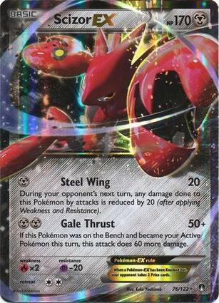 Scizor EX - 76/122 076/122 — Jumbo Cards (English Pokémon TCG card)