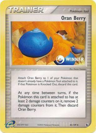 Oran Berry - 85/109 085/109 — Jumbo Cards (English Pokémon TCG card)