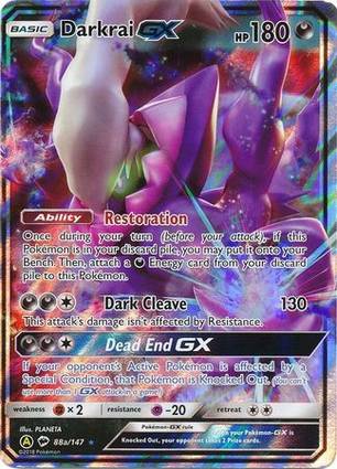 Darkrai GX - 88a/147 088a/147 — Jumbo Cards (English Pokémon TCG card)