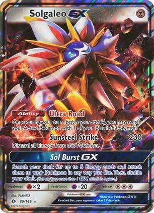 Solgaleo GX - 89/149 089/149 — Jumbo Cards (English Pokémon TCG card)