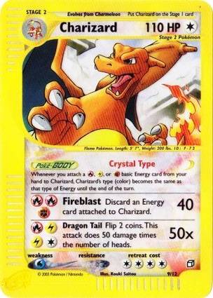Charizard - 9/12 (Box Topper) 009/012 — Jumbo Cards (English Pokémon TCG card)