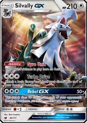 Silvally GX - 90/111 090/111 — Jumbo Cards (English Pokémon TCG card)