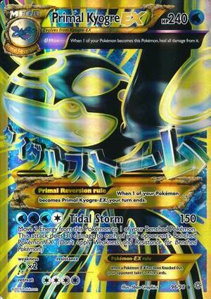 Primal Kyogre EX - 96/98 096/098 — Jumbo Cards (English Pokémon TCG card)