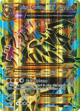Primal Groudon EX - 97/98 097/098 — Jumbo Cards (English Pokémon TCG card)