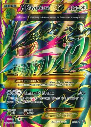 M Rayquaza EX - 98/98 098/098 — Jumbo Cards (English Pokémon TCG card)