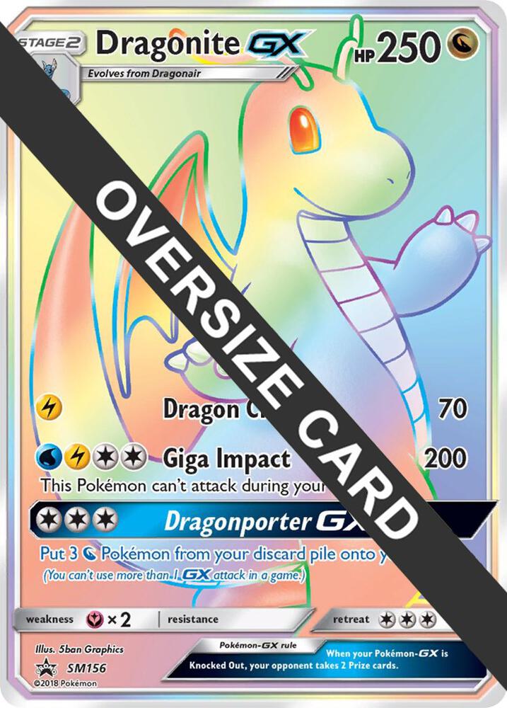 Dragonite GX - SM156 SM156 — Jumbo Cards (English Pokémon TCG card)