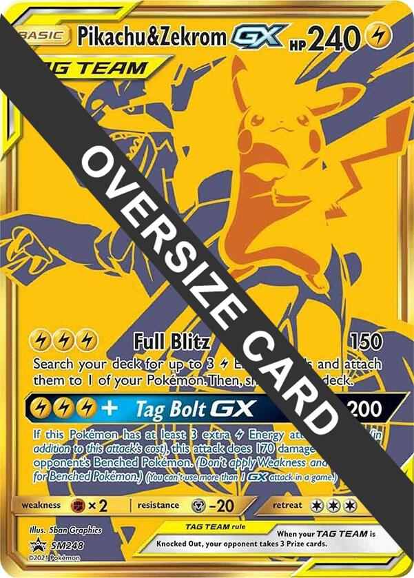 Pikachu & Zekrom GX - SM248 SM248 — Jumbo Cards (English Pokémon TCG card)
