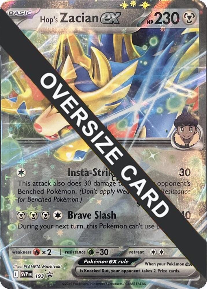 Hop's Zacian ex - SVP193 SVP193 — Jumbo Cards (English Pokémon TCG card)