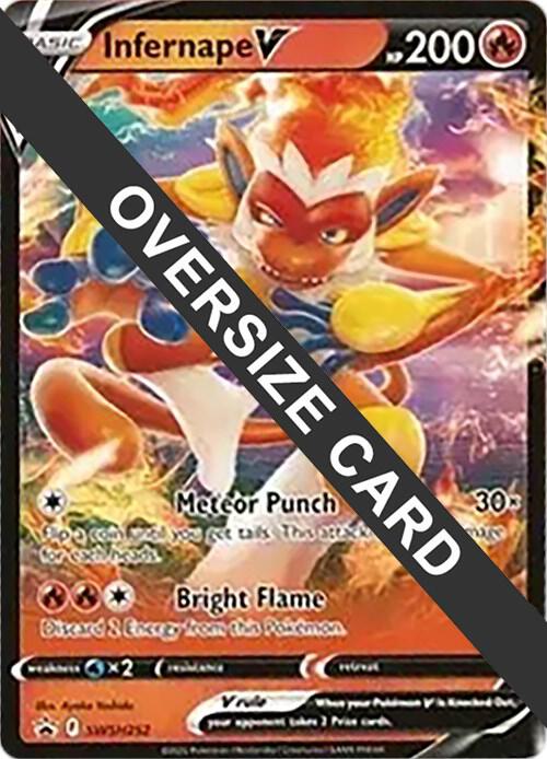 Infernape V - SWSH252 SWS252 — Jumbo Cards (English Pokémon TCG card)