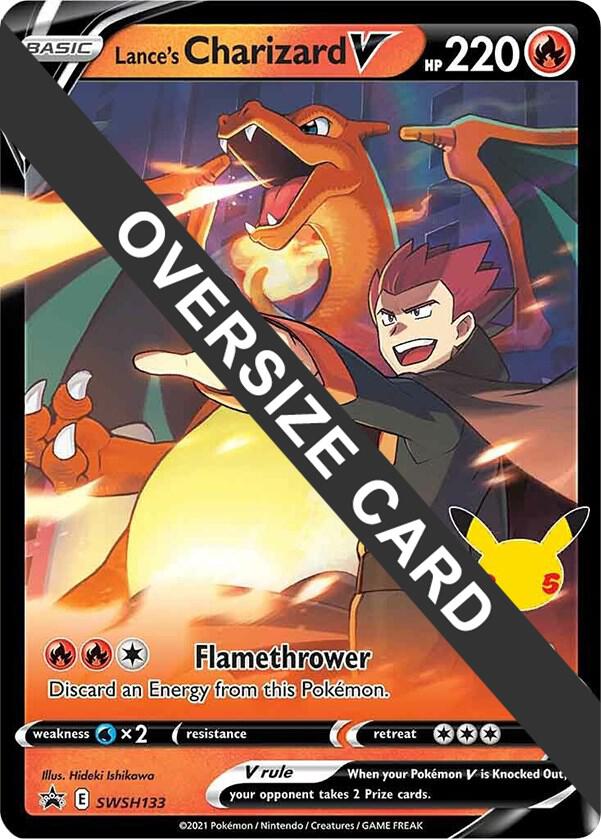 Lance's Charizard V - SWSH133 SWSH133 — Jumbo Cards (English Pokémon TCG card)