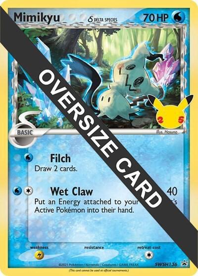 Mimikyu (Delta Species) - SWSH136 SWSH136 — Jumbo Cards (English Pokémon TCG card)