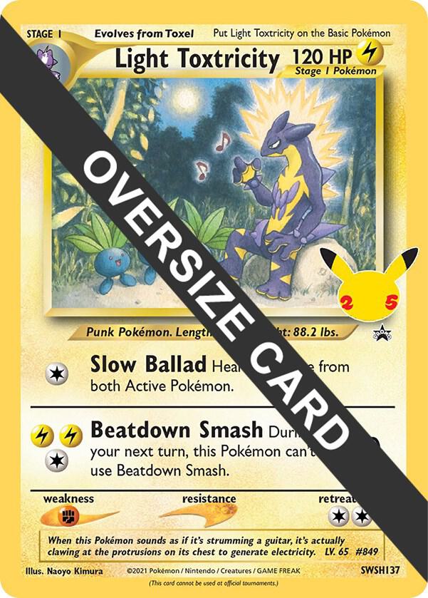 Light Toxtricity - SWSH137 SWSH137 — Jumbo Cards (English Pokémon TCG card)
