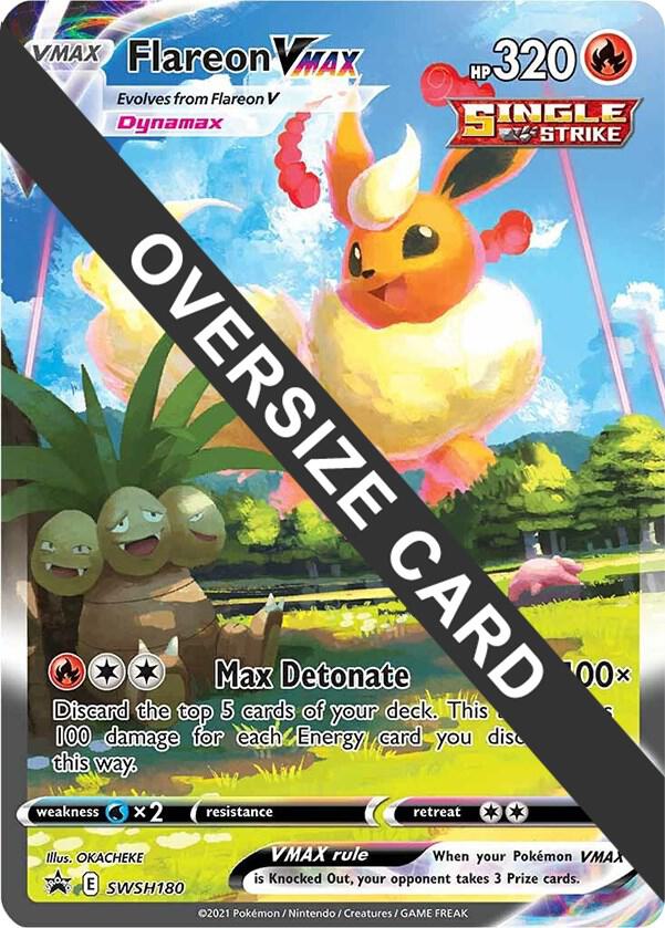 Flareon VMAX - SWSH180 SWSH180 — Jumbo Cards (English Pokémon TCG card)