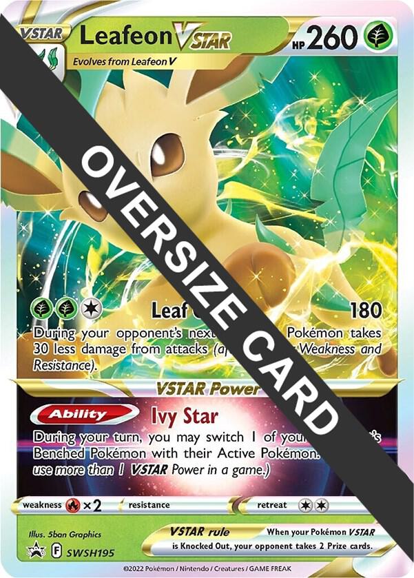 Leafeon VSTAR - SWSH195 SWSH195 — Jumbo Cards (English Pokémon TCG card)